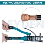 YQK-400 Hydraulic Crimping Tool 16-400mm² for Copper Terminal Lugs Plier, 20 Ton Pressure New Manual Hydraulic Crimper - Image 3