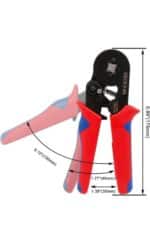 Wire Crimping Tool Kit Ferrule Crimping Plier with 1200pcs Terminals Ferrule Wire Copper Crimp Connector & Crimper Plier Self Adjusting Electrician Ratchet (Wire Crimper) - Image 5