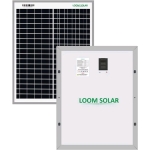Loom Solar Panel 20 watt - 12 volt for Small Battery Charging