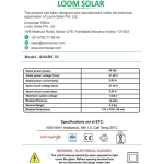 Loom Solar Panel 55 watt - 12 volt Mono Perc