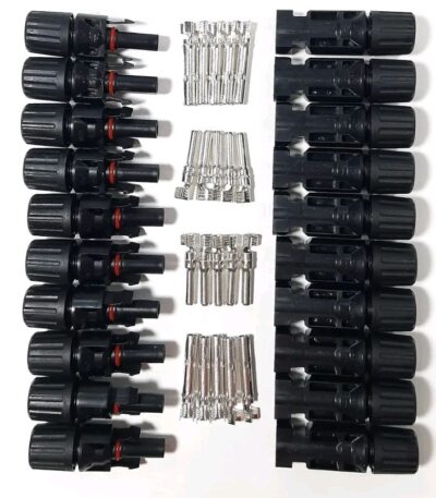 MC4 Solar Connector for Solar Panel Connection (Set of 10 Pairs)